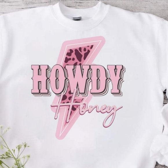 Howdy Honey Western Sweatshirt - Picture 2 of 3